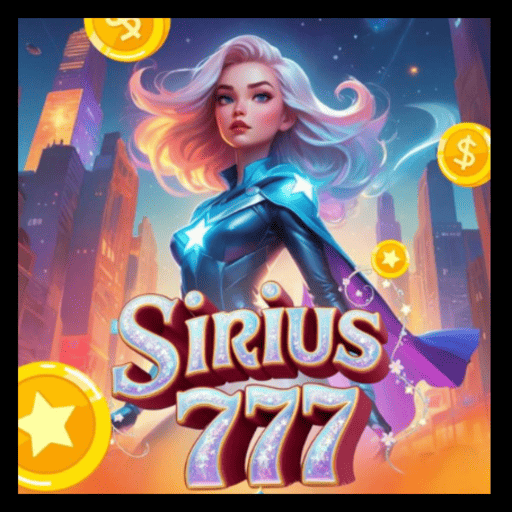 Imagem promocional da SIRIUS777 mostrando a plataforma e suas vantagens